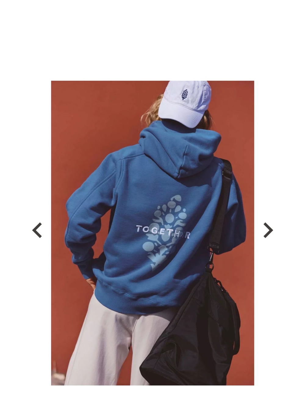 Free People Blue "Together Women Win" Hoodie - Picture 3 of 10